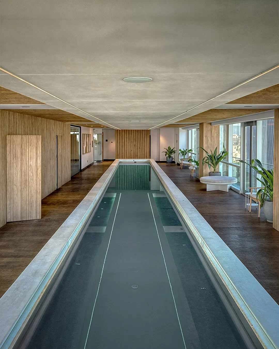 Alberca (carril de nado) climatizada y jacuzzi